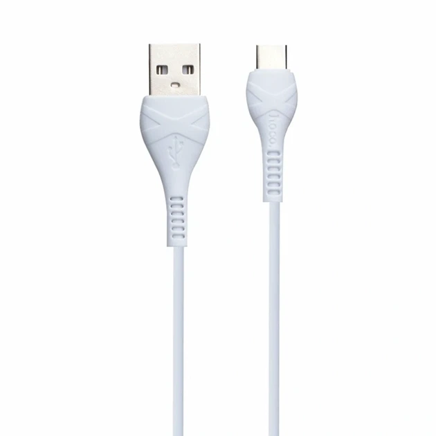 Кабель USB Type-C 3 А 1 м для заряджання та синхронізації білий Hoco X37 - Фото 1 Кабель USB Type-C 3 А 1 м для заряджання та синхронізації білий Hoco X37 - зображення 1