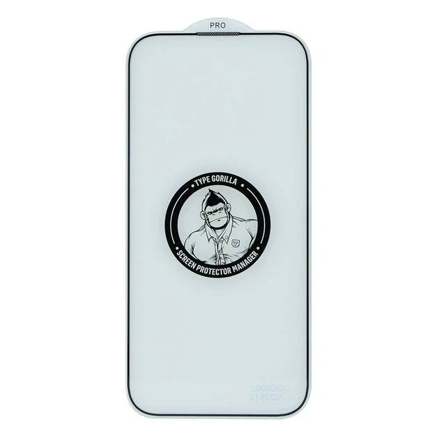 Защитное стекло Gorilla 0.33 мм 2.5D HD Anti-Glare черное для iPhone 13 Pro Max 14 Plus - Фото 6 Защитное стекло Gorilla 0.33 мм 2.5D HD Anti-Glare черное для iPhone 13 Pro Max 14 Plus - изображение 6