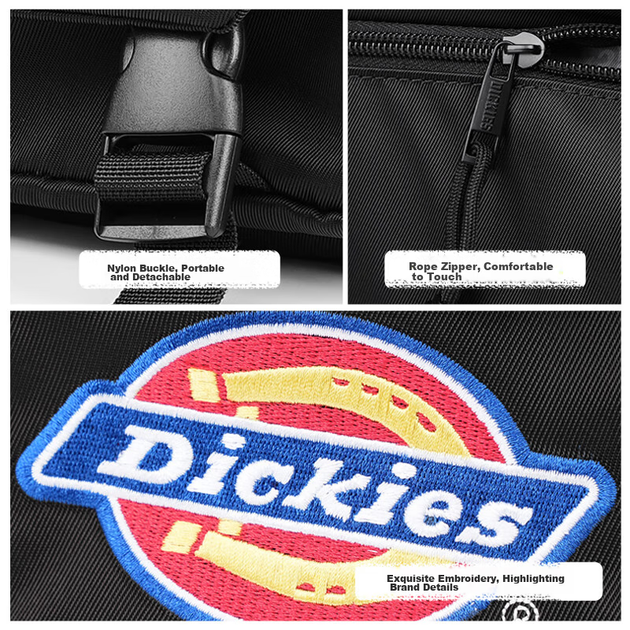 Мужская сумка через плечо Dickies, вместительный повседневный рюкзак, легкая холщовая сумка для студентов, многофункциональная сумка через плечо с плечевым ремнем. - изображение 7