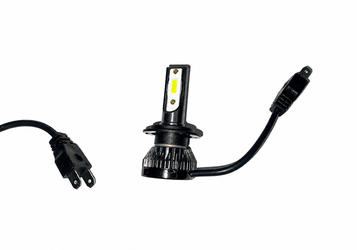 Светодиодные лампы H7 LED 6000LM 6000K белый свет комплект 2 шт 12V COB - изображение 3