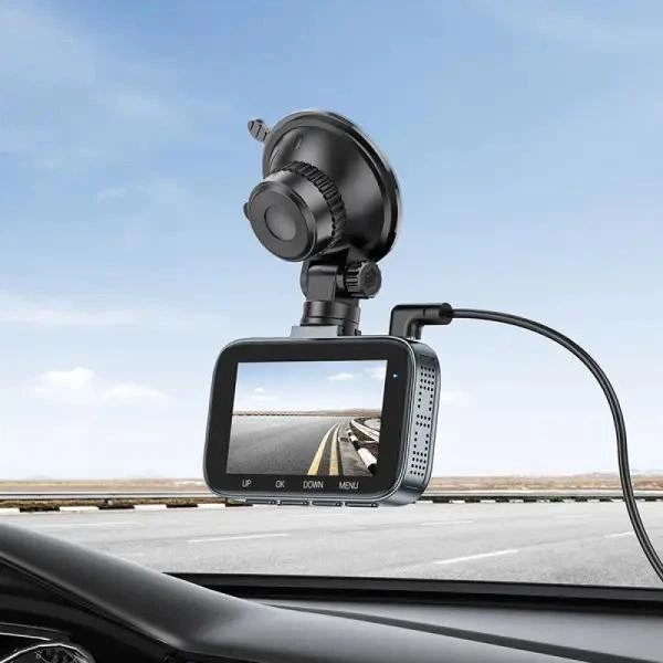Видеорегистратор Hoco DV5 Dash Cam Full HD 1080P с 3-дюймовым IPS дисплеем и ночной съемкой Черный - изображение 7