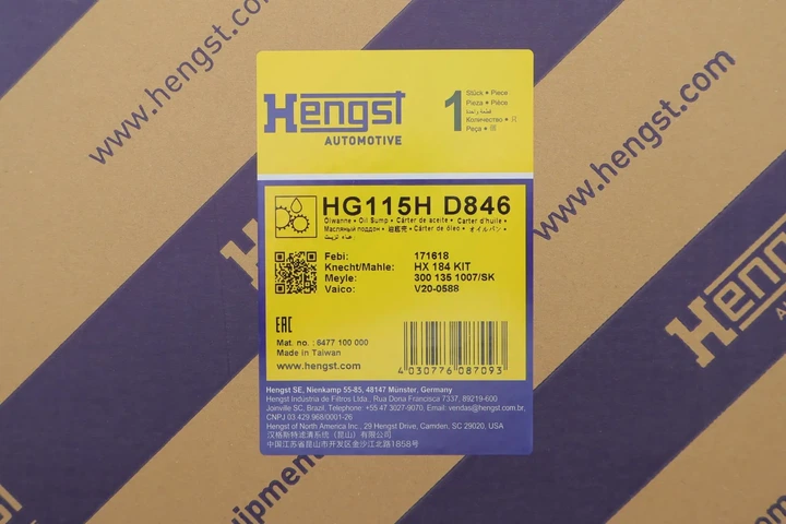 Гідравлічний насос коробка передач HENGST FILTER HG115HD846 BMW 7 Series, 3 Series, 5 Series, X5, X3, 6 Series, X1, 1 Series, X6, 4 Series, 2 Series, X4 0DR301519, 24115A13115, 24115A13116 - изображение 2
