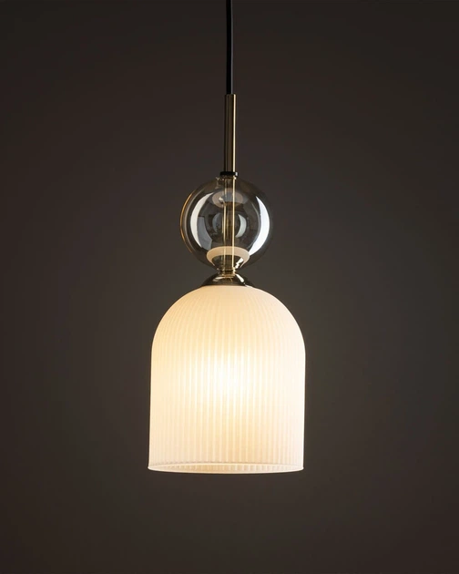 Підвісний світильник, люстра TK Lighting 11020 Sophia E14 1x10W IP20 янтарний - зображення 3