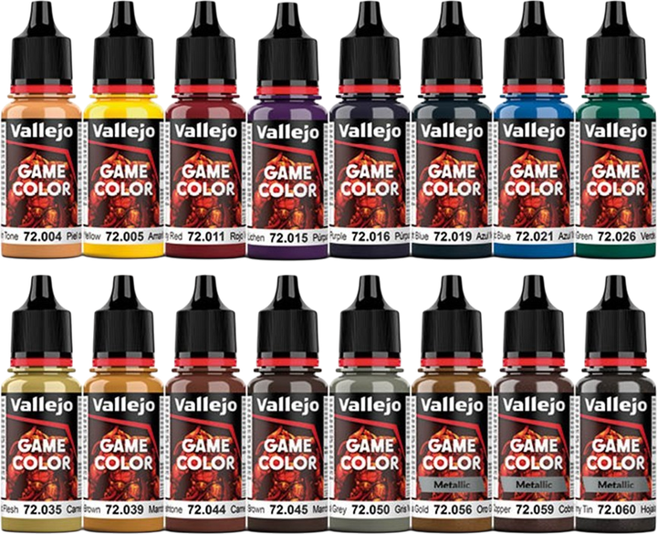 Zestaw farb akrylowych Vallejo Game Color – Advanced 16 szt x 18 ml (8429551722988) - obraz 2