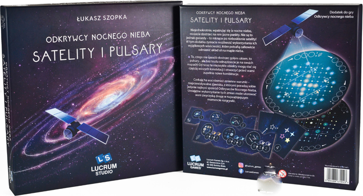 Dodatek do gry planszowej Lucrum Games Odkrywcy nocnego nieba: Satelity i pulsary (edycja polska) (5906684674023) - obraz 7