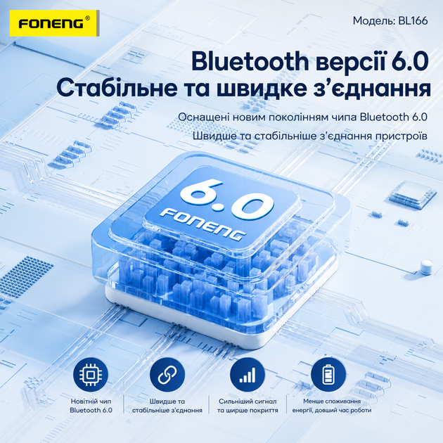Беспроводные вакуумные блютуз наушники Pods Foneng Air Pro BL166 для телефона айфона Apple iOS Android беспроводная зарядка активное шумоподавление и мгновенное подключение по Bluetooth для компьютера ноутбука и смартфона универсальные - Фото 5 Беспроводные вакуумные блютуз наушники Pods Foneng Air Pro BL166 для телефона айфона Apple iOS Android беспроводная зарядка активное шумоподавление и мгновенное подключение по Bluetooth для компьютера ноутбука и смартфона универсальные - изображение 5