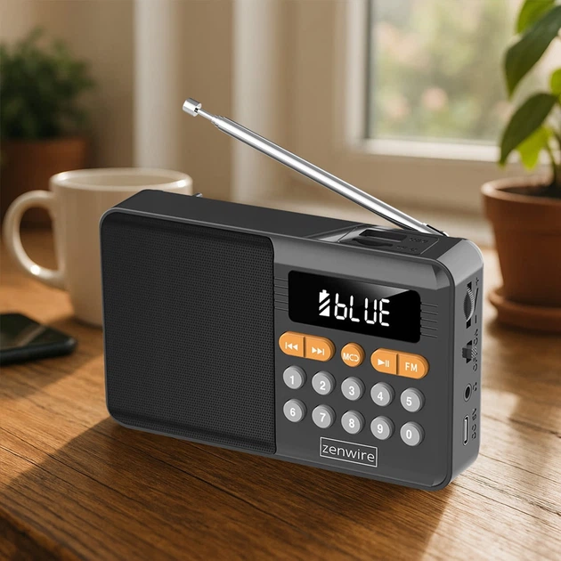 Радіоприймач Zenwire YSF-005BT Black (5904507521530) - зображення 8