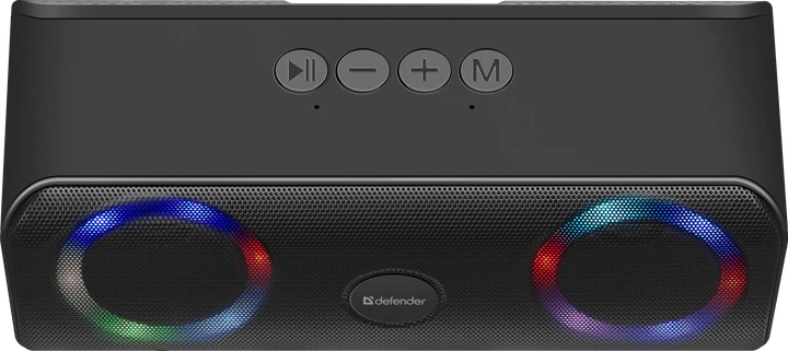 Портативна колонка Defender Q1 10 W, Light/BT/FM/USB/TF/AUX Black (65301) - Уцінка - Фото 3 Портативна колонка Defender Q1 10 W, Light/BT/FM/USB/TF/AUX Black (65301) - Уцінка - зображення 3