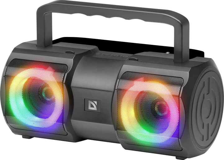 Портативна колонка Defender Beatbox 20 20W, Light/BT/MIC/FM/USB/TF Black (65420) - Уцінка - Фото 3 Портативна колонка Defender Beatbox 20 20W, Light/BT/MIC/FM/USB/TF Black (65420) - Уцінка - зображення 3