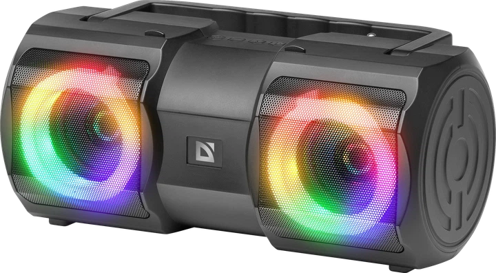 Портативна колонка Defender Beatbox 20 20W, Light/BT/MIC/FM/USB/TF Black (65420) - Уцінка - Фото 4 Портативна колонка Defender Beatbox 20 20W, Light/BT/MIC/FM/USB/TF Black (65420) - Уцінка - зображення 4