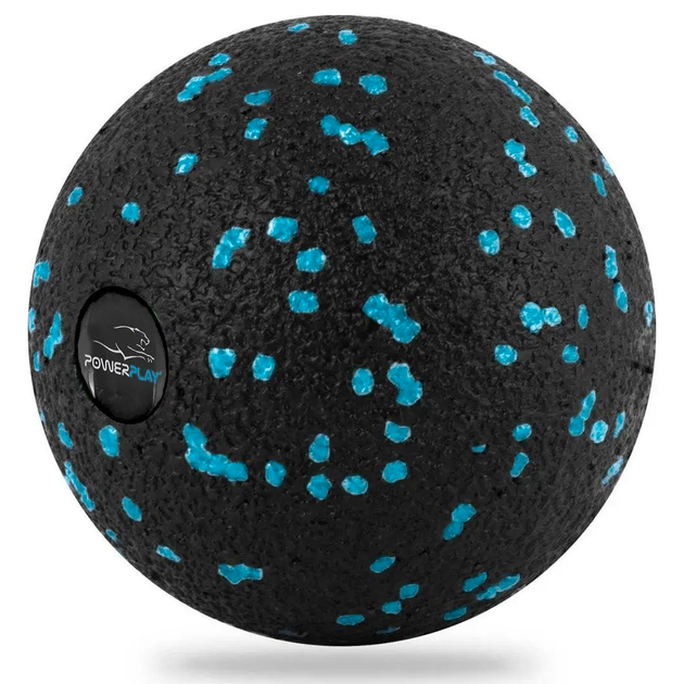 Массажный мяч PowerPlay PP-4350 Epp Massage Ball d8 см Черно/Голубой (PP-4350_Cyan_d8) - изображение 2