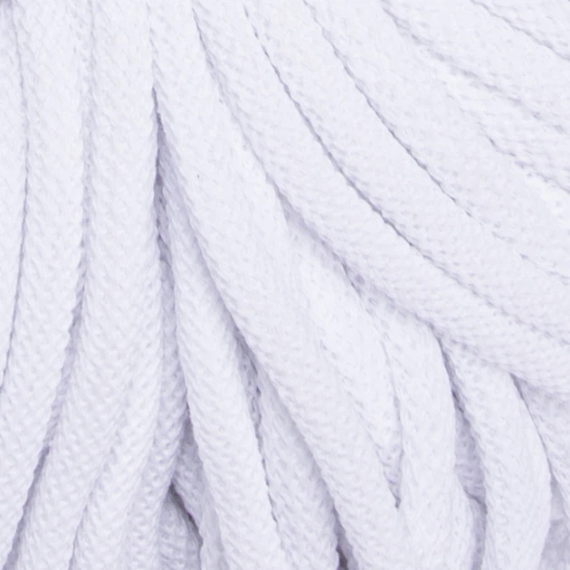 Шнур товстий Macrame Braided XL 10мм 1000г білий (№751) - изображение 2