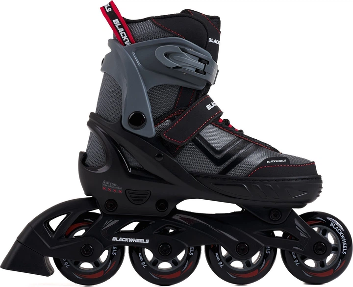 Роликовые коньки Blackwheels Playful для мальчика 32-35 Черные с серым - Уценка - изображение 2