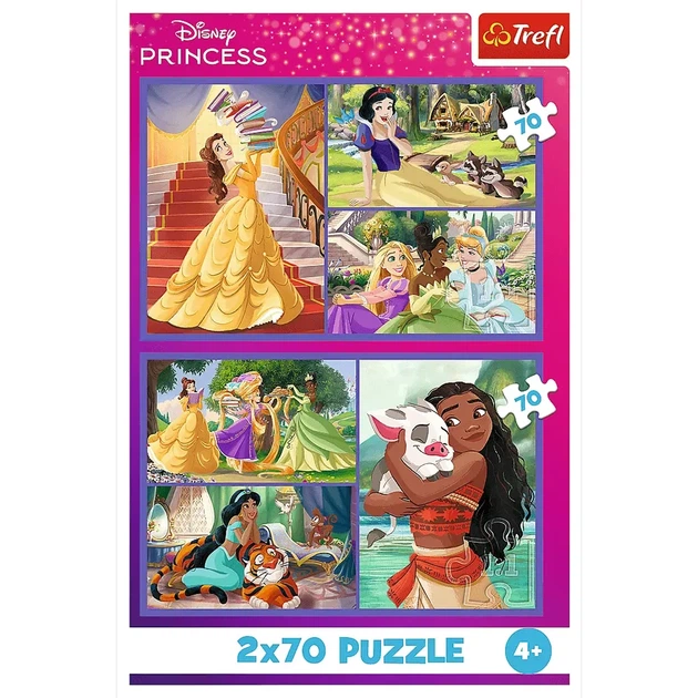 Набір пазлів Trefl Disney Princess Казкові дні (34440) - изображение 4