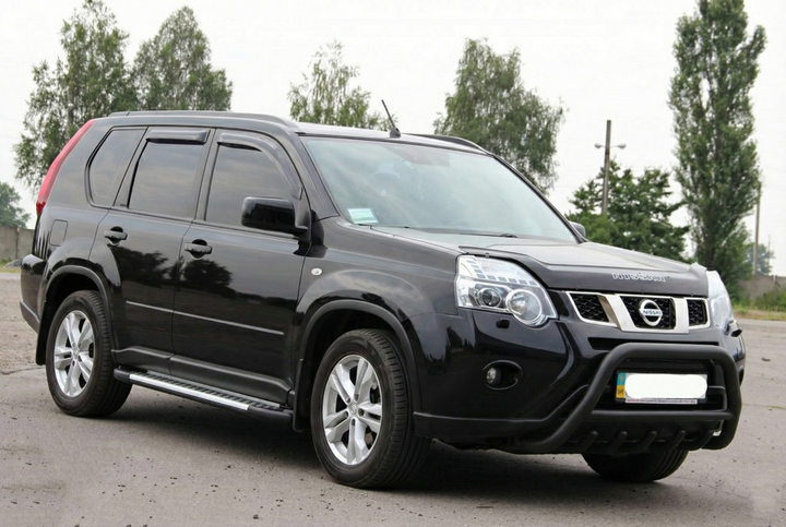 Передній захист WT003 Black (нерж) для Nissan X-trail T31 2007-2014 рр - зображення 6