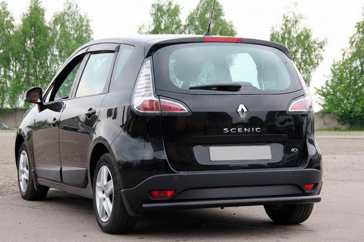 Задня дуга AK002 Black (нерж) для Renault Scenic/Grand 2009-2016 рр - зображення 3