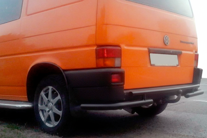 Задняя дуга AK003-2 Черная (Нержавейка) для Volkswagen T4 Caravelle/Multivan 1990–2003 гг - Фото 3 Задняя дуга AK003-2 Черная (Нержавейка) для Volkswagen T4 Caravelle/Multivan 1990–2003 гг - изображение 3