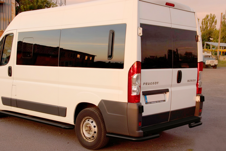 Задние уголки AK003 Черные (2 шт., нержавейка) для Fiat Ducato 2006-2025 гг - изображение 5
