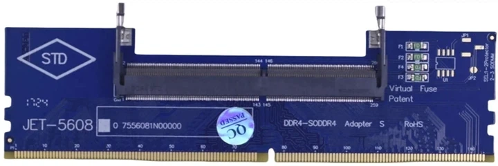 Конвертер Dynamode DDR4 Laptop SO-DIMM to Desktop DIMM RAM Memory (DM-DDR4-DIMM-Converter) - Фото 1 Конвертер Dynamode DDR4 Laptop SO-DIMM to Desktop DIMM RAM Memory (DM-DDR4-DIMM-Converter) - изображение 1