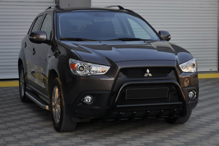 Кенгурятник WT003 Черный (Нержавеющая сталь) для Mitsubishi ASX 2010-2023 гг - изображение 5