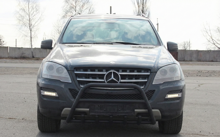Кенгурятник WT003 Черный (Нержавеющая сталь) для Mercedes ML W164 2005-2011 гг - Фото 1 Кенгурятник WT003 Черный (Нержавеющая сталь) для Mercedes ML W164 2005-2011 гг - изображение 1