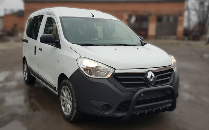 Кенгурятник WT003 Black (нерж) для Renault Lodgy 2013-2022 рр - Фото 1 Кенгурятник WT003 Black (нерж) для Renault Lodgy 2013-2022 рр - зображення 1