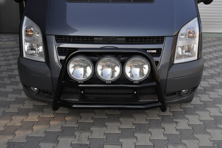 Кенгурятник WT018 Black (2006-2014, нерж.) для Ford Transit 2000–2014 гг - изображение 2