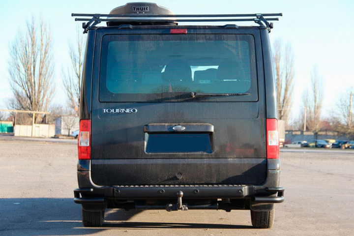 Задние Углы AK003-Double Black (Нержавейка) для Ford Transit 2000–2014 гг - изображение 3