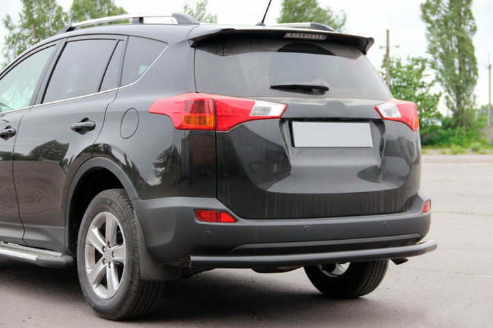 Задня дуга AK002 Black (нерж) для Toyota Rav 4 2013-2018 рр - зображення 4