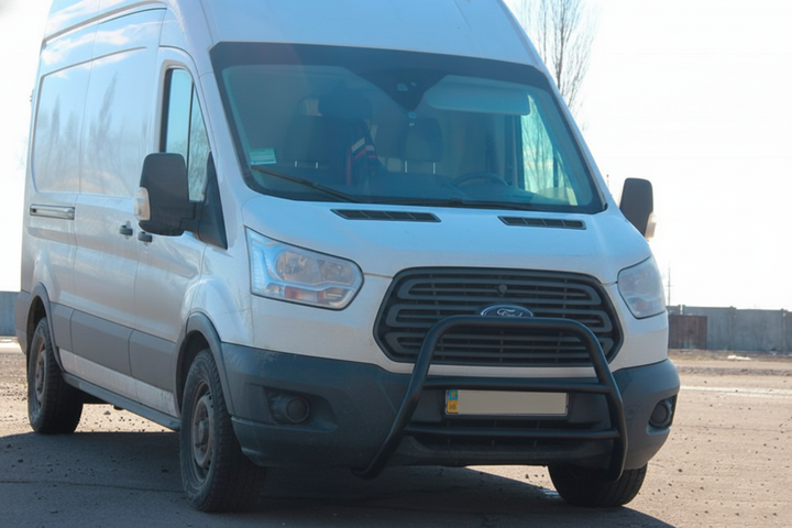 Кенгурятник WT022 Black (нерж.) для Ford Transit 2014- гг - Фото 1 Кенгурятник WT022 Black (нерж.) для Ford Transit 2014- гг - изображение 1