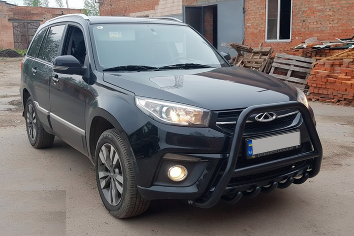 Кенгурятник WT009 Black (нерж) для Chery Tiggo 3 2005- гг - изображение 2