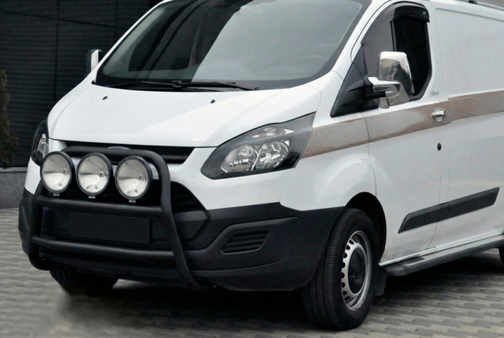 Кенгурятник WT022 Black (нерж.) для Ford Custom 2013-2022 гг - изображение 3