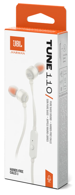 Гарнітура JBL TUNE 110 ECO Білий (JBLT110WHTE) (7261420) - изображение 3