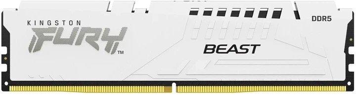 Модуль пам'яті DDR5 32GB 5200 Kingston Fury Beast Білий C40 (KF552C40BW-32) - Фото 1 Модуль пам'яті DDR5 32GB 5200 Kingston Fury Beast Білий C40 (KF552C40BW-32) - зображення 1
