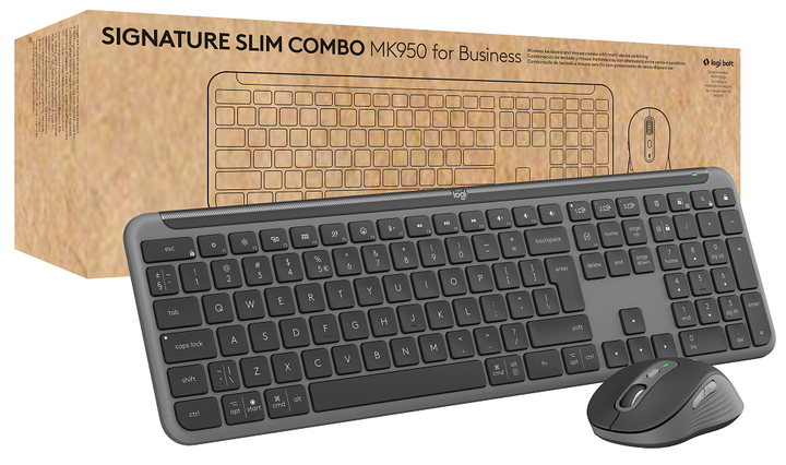 IT набор Logitech MK950 Signature Slim Combo for Business Графітовий (6991947) - зображення 2