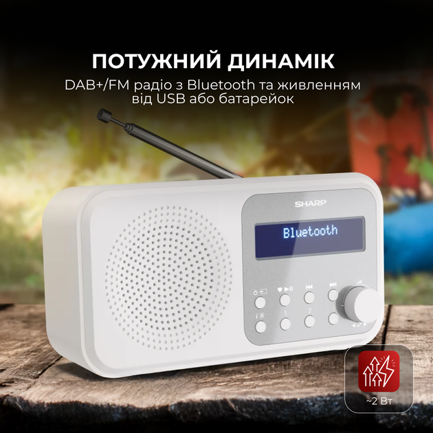 Радиоприемник Sharp DR-P420 White - изображение 4