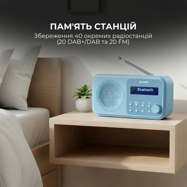 Радиоприемник Sharp DR-P420 Blue - изображение 10