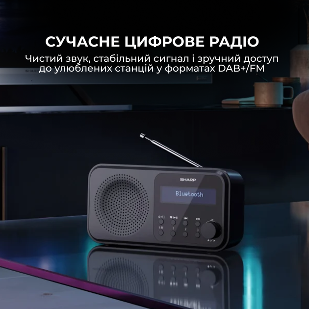 Радиоприемник Sharp DR-P420 Black - изображение 6