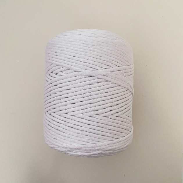 Шпагат для макраме YarnArt twisted 4мм 500г білий (№751) - изображение 5