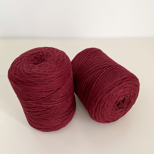 Шпагат для макраме YarnArt twisted 4мм 500г бордо (№781) - изображение 2