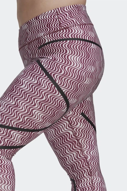 Жіночі лосини by Stella McCartney тренувальні для залу бордовий 2XL - Фото 2 Жіночі лосини by Stella McCartney тренувальні для залу бордовий 2XL - зображення 2