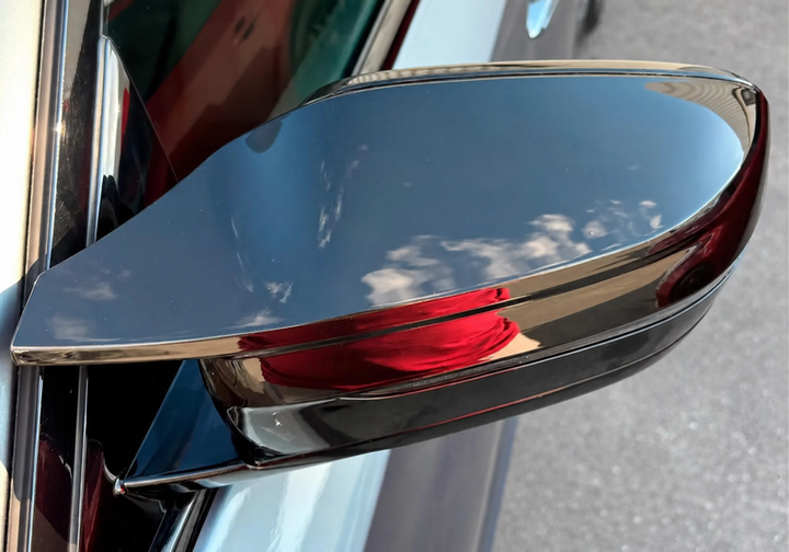 Накладки на бічні дзеркала BMW G20 G21 G28 G22 G23 G30 G38 G11 G12 G15 G16 чорний глянець - зображення 7