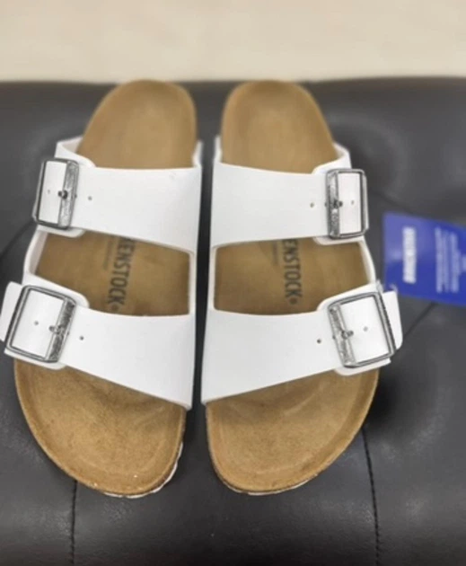 Женские шлепанцы BIRKENSTOCK ARIZONA 0552683 narrow 39 белые