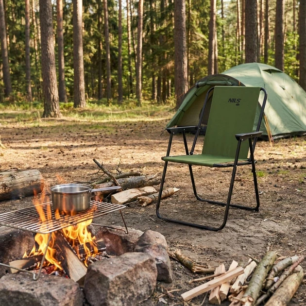 Krzesło kempingowe składane Nils Camp zielone NC3503 (5908261686764) - obraz 10
