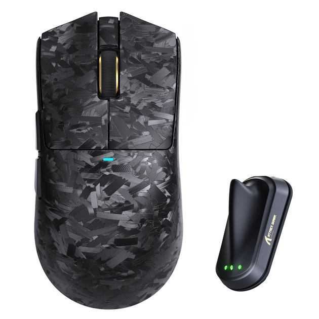 Ігрова Миша Attack Shark X11 Ultra Carbon Бездротова PAW3950 Max Чорна - Фото 1 Ігрова Миша Attack Shark X11 Ultra Carbon Бездротова PAW3950 Max Чорна - зображення 1