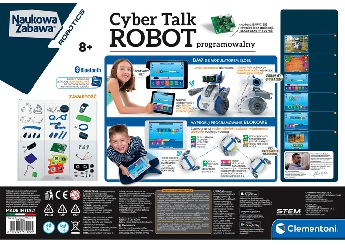 Cyber Robot Clementoni Mowiący (8005125501229) - Zdjęcie 3 Cyber Robot Clementoni Mowiący (8005125501229) - obraz 3