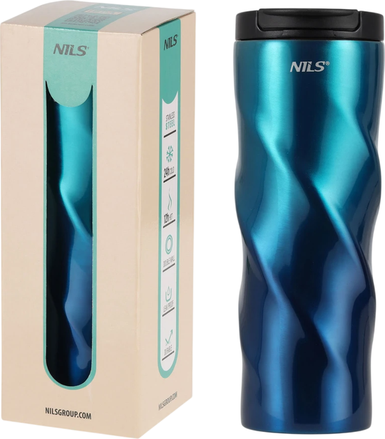 Kubek termiczny Nils niebieski NCB21 15-02-032 (5907695543223) - obraz 2