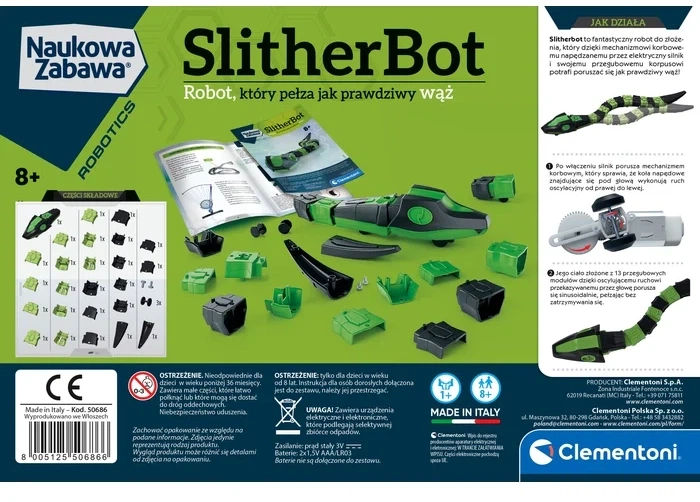 Інтерактивний робот Clementoni Slitherbot (8005125506866) - Фото 3 Інтерактивний робот Clementoni Slitherbot (8005125506866) - зображення 3
