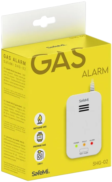 Датчик газу пропан-бутан SafeMi SHG-02 (5903714407392) - зображення 4
