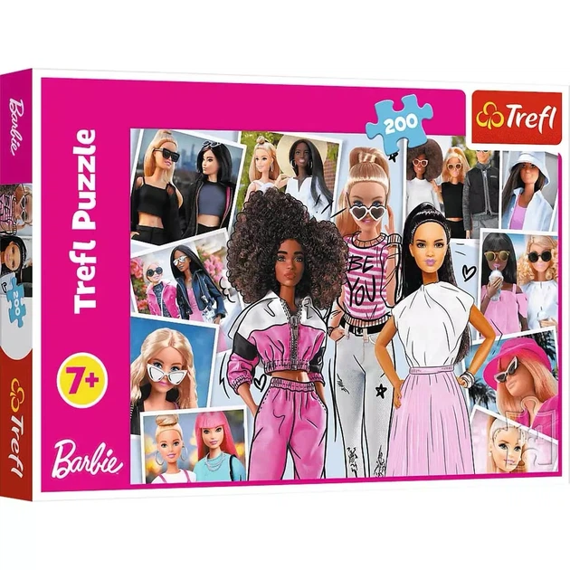 Пазли Trefl Barbie У світі Барбі 200 ел (13301) - Фото 1 Пазли Trefl Barbie У світі Барбі 200 ел (13301) - зображення 1